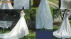 UNICAT :Rochie de mireasa  cu trena si broderie   made in SUA