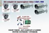 Kit Camere de supraveghere video cu 6 camere, 3 de interior, 3 de exterior si placa de captura