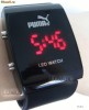 Ceas led-uri Puma Negru barbatesc/dama,curea silicon,watch.Nou!