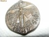 MEDALIE,PLACHETA ,IN RELIEF BRONZ ,VECHE,SAD