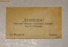 Reclama,  carte de vizita ENERGIA 1936