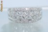 Inel ag rodinat montura superba cu 43 DIAMANTE