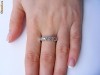 Inel aur 14K cu 5 BRILIANTE de 3.8mm (total 1.15 CARATE)