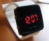 Ceas de mana cu led-uri dama/barbatesc, curea silicon alb, sport, casual,watch.Nou!