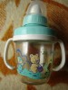 Biberon cu tetina din plastic cu gaurele