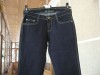Blugi, Jeans, Pantaloni albastru-bleumarin, talie medie, de dama, NOI