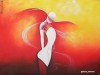 Tablou GIGANT 120x90 ulei/panza - Who is she? - IEFTIN SI FRUMOS - MODERN