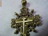 CRUCE,CRUCIFIX DE PIEPT,BRONZ ,Model  VECHI  deosebit