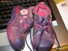 Papucei/Pantofi fetite, Clarks, marimea UK4,EUR20,12,7cm, stare excelenta, mov/pink cu floricele