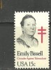 1256* SUA - FEMEI CELEBRE MEDIC EMILY BISSELL, timbru MNH