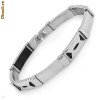 Nice Gents Bracelet Made of Black Plastic and SS[bratara]