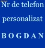 numar personalizat  @telefon mobil 0xyzBOGDAN abonament