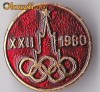insigna olimpiada moscova 1980 xxii insigna olimpiada moscova 1980 xxii