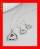 Set Cercei Si Pandantiv Argint 925-Zirconiu Model Elegant SAG-020