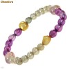Bratara din perle naturale, multicolore