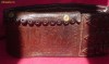 Chimir (curea lata) vechi din 1932, piele dubla, bovin (colectie!, purtat). Ornamentat.