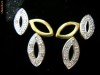 Cercei din aur cu diamante naturale 0,10 ct, deosebiti