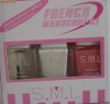 set 3 oje manichiura frantuzeasca S.M.L + benzi french, decor unghii, lacuri french, oja french, manichiura frantuzeasca