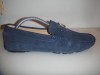 MOCASINI   HERMES  BLEUMARIN DIN PIELE CAMOSCIO FOR MAN