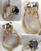 INEL AUR CU DIAMANT NEGRU DE 3.16 CT
