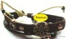Bratara din Piele, Hand Made, African Tribal, Fashion, Pandantiv NOU !!!
