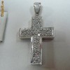 PANDATIV/CRUCE  din aur de 18 kt CU DIAMANTE NATURALE !!