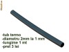 Tub termocontractabil pentru monturi / 1mt -  3lei -  culoare negru