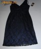 Rochie seara Donna Rico dantela black midnight, foarte eleganta, numar 36, adusa din New York