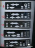 Back shield \ tablita spate placa de baza lot 3