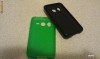 htc Desire HD HUSA SILCON (TPU) VERDE SI NEGRU MAT - 25 RON