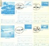 CP intreg postal aviatie - 10 CP-uri cu stampile diferite dattate 18.09.94 - TAROM - 40 de ani de la infiintare