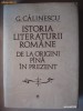 GEORGE CALINESCU - ISTORIA LITERATURII ROMANE DE LA ORIGINI PINA IN PREZENT