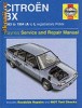 HAYNES SERVICE AND REPAIR MANUAL FOR CITROEN BX 1983 - 1994 MODELS
