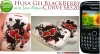 HUSA GEL - SILICON MODEL FLORI BLACK HEART BLACKBERRY CURVE 8520 - TRANSPORT GRATUIT