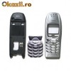 Carcasa Nokia 6310, 6310i neagra-argintie 1A