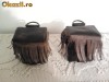 Genti militare de piele,colectie,pentru moto chopper