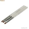 set de 3 pensule pentru pictura cu acril, acryl, gel si pictura, manichiura, unghii false, constructie modele,nail art