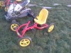 kart cu pedale, tractiune si frana roata spate