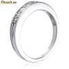 Inel Aur Alb 18 carate cu diamante de 0,15 carate Eternity Ring