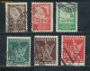 RFL 1934 Jugoslavia set 6 timbre Cercetasi - Sokols stampilate, 60 euro in Michel