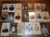 Lot 20 fotografii vechi pe carton, tip carte de vizita