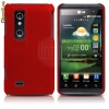 husa + folie LG OPTIMUS 3D THRILL 4G P920 P925 husa rosie antiradiatii expediere gratuita