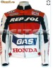 Honda Repsol Gas HRC MotoGP Race Armoured Leather Jacket