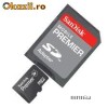 CARD MICRO SD 2GB CU ADAPTOR SD SANDISK NOU / SIGILAT