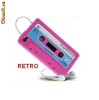 husa protectie iphone 4 roz din silicon model caseta+  folie ecran