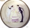 Set de 10 farfurii carton 18cm WEDDING