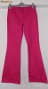 Pantaloni Evazati Bershka culoarea roz masura 38/M