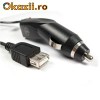 Incarcator 12V, clasa premium, cu iesire USB 5V \ 0,5A compatibil cu GSM, MP3, tigara electronica, etc