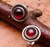 Cercei argint .925 si Natural Garnet