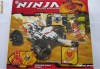 jucarie tip lego ninjago skull monster truck ninja 9730, 174 piese seturi de constructie, jocuri educative